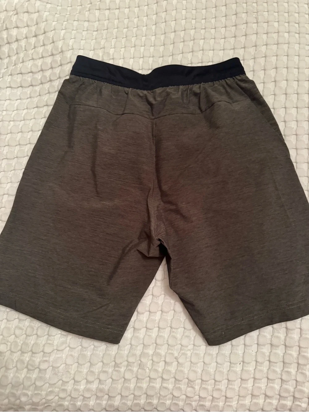 adidas Olive Green and Black Athletic Shorts